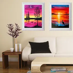 12 Pack Diamond Painting Kits for Adults 5D Diamond Art Kit Paint by Number for Beginners, DIY Paint with Round Full Drill Diamonds Paintings Gem Art for Home Wall Decor Gift (12X16 Inch