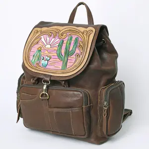 American Darling Backpack Hand Tooled Genuine Leather Western Women Bag | for Laptop School Purse Travel