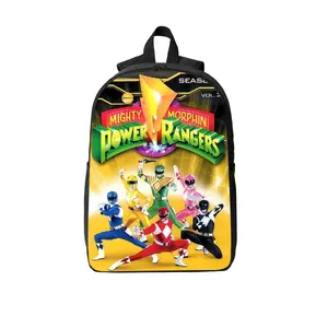 The Season 1 Printed 17-inch Laptop Backpack is crafted from durable polyester and features breathable shoulder straps, two-way zippers, and side pockets; it is ideal for students, travelers, and fans with a nostalgic love for the 90s.