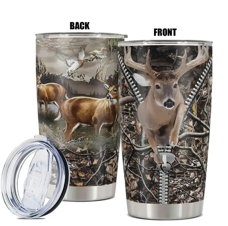 20oz Skinny Tumbler, Stainless Steel Vacuum Insulated Coffee Cup with Lid, Hot & Cold Travel Tumbler, Reusable Drinkware for Home Office Camping Gift