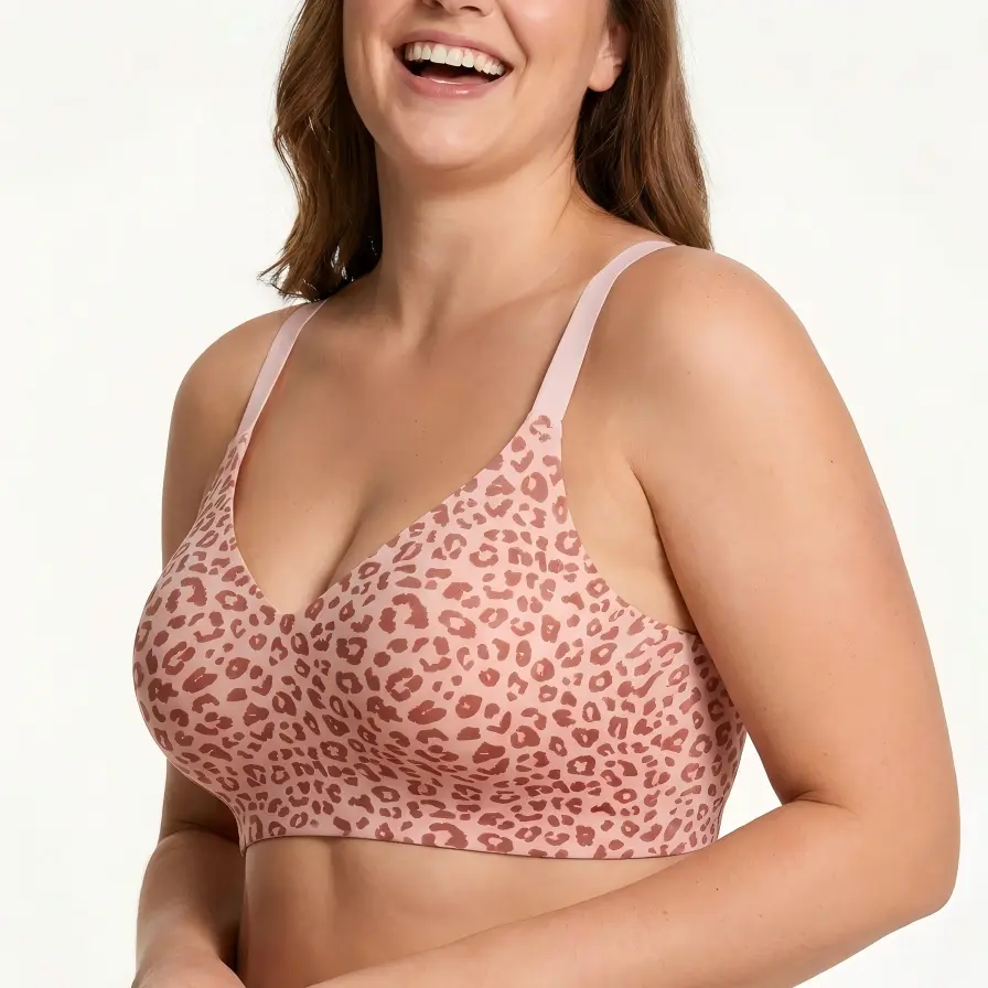Womens Seamless Jelly Bra No Underwire Comfort Buttery Soft Wireless Full Coverage  Push Up Bras Sport Everyday Bra