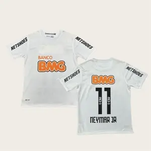 2012 2013 Home White Retro No.11 Short Sleeved Soccer Jersey