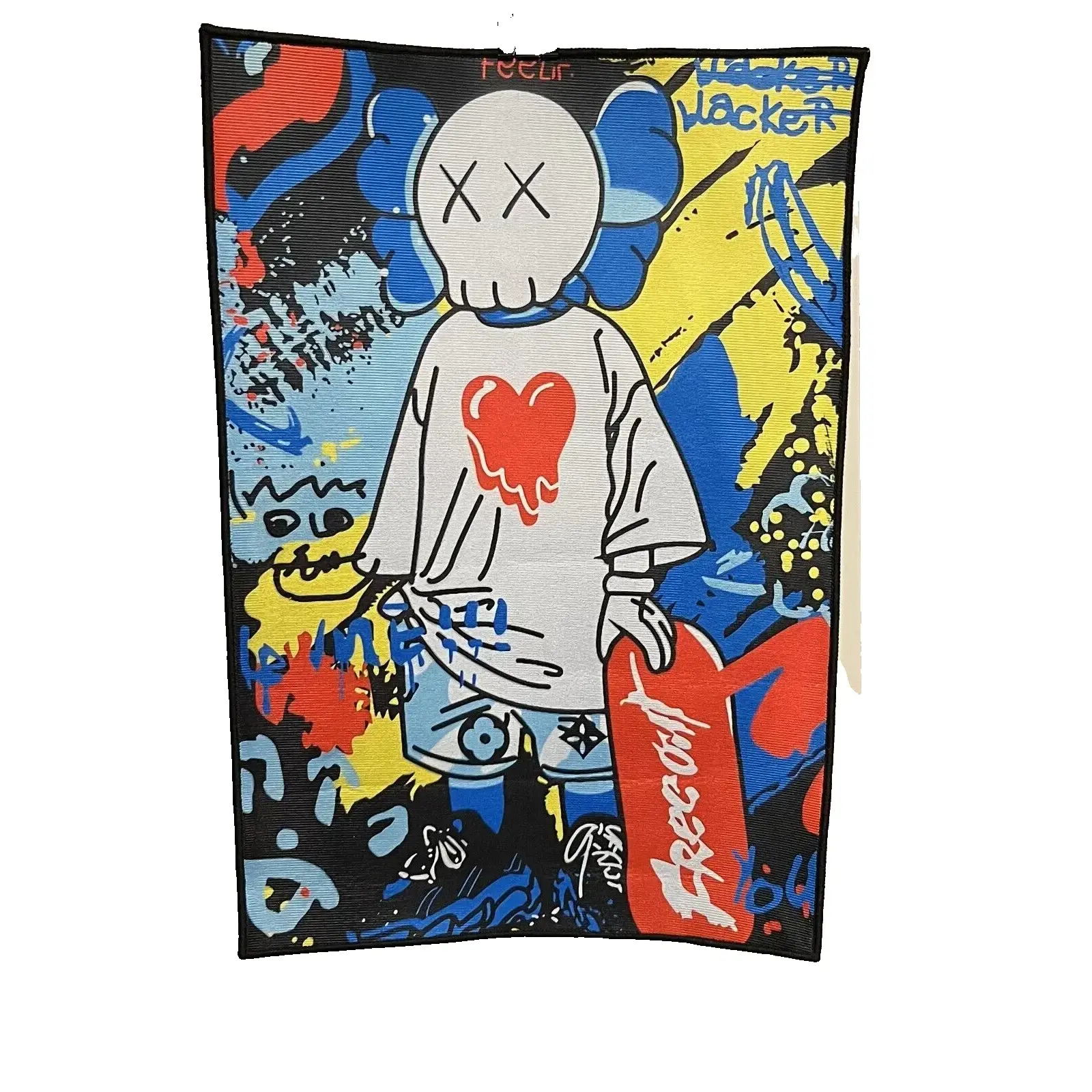 Custom Kaws Graffiti Rug