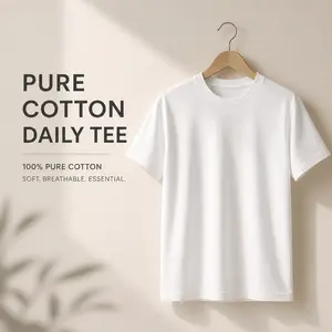 Women's Relaxed Fit Basic Tees - Solid Color Crewneck Short Sleeve Shirts, Everyday Casual Summer Tops