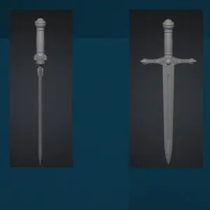 3D Printed Fantasy Sword