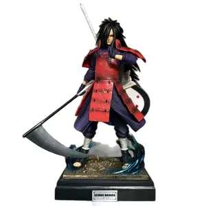 Uchiha Madara 16-Inch PVC Figure from Naruto Anime Manga Statue Collection Dynamic Pose Base Design Perfect Toy Gift for Collectors Figurines & Bobbleheads