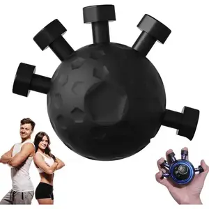 Professional adjustable grip and finger trainer -5 modes of resistance training (grip, squeeze, pinch), ergonomic TPE coated ABS grip trainer suitable for athletes, musicians, rehabilitation, fitness centers, and workouts - portable forearm trainer