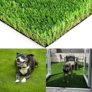 1.38" Height Thick Realistic Artificial Grass Turf Indoor Outdoor Garden Landscape Synthetic Grass Mat