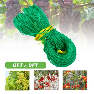 Climbing Plant Support Net - Heavy Duty Garden Support Net, Suitable for Cucumber, Vines, Fruits and Vegetables, Tomato Plant Support Net, Climbing Vines, Green (1 Pack, 1.8*1.8M)