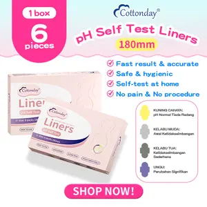 Cottonday pH Self Test pads. Sanitary pads that measure pH in intimate areas, Use before Itching, odor, unusual discharge, Home testing, pH balance, pH indicator