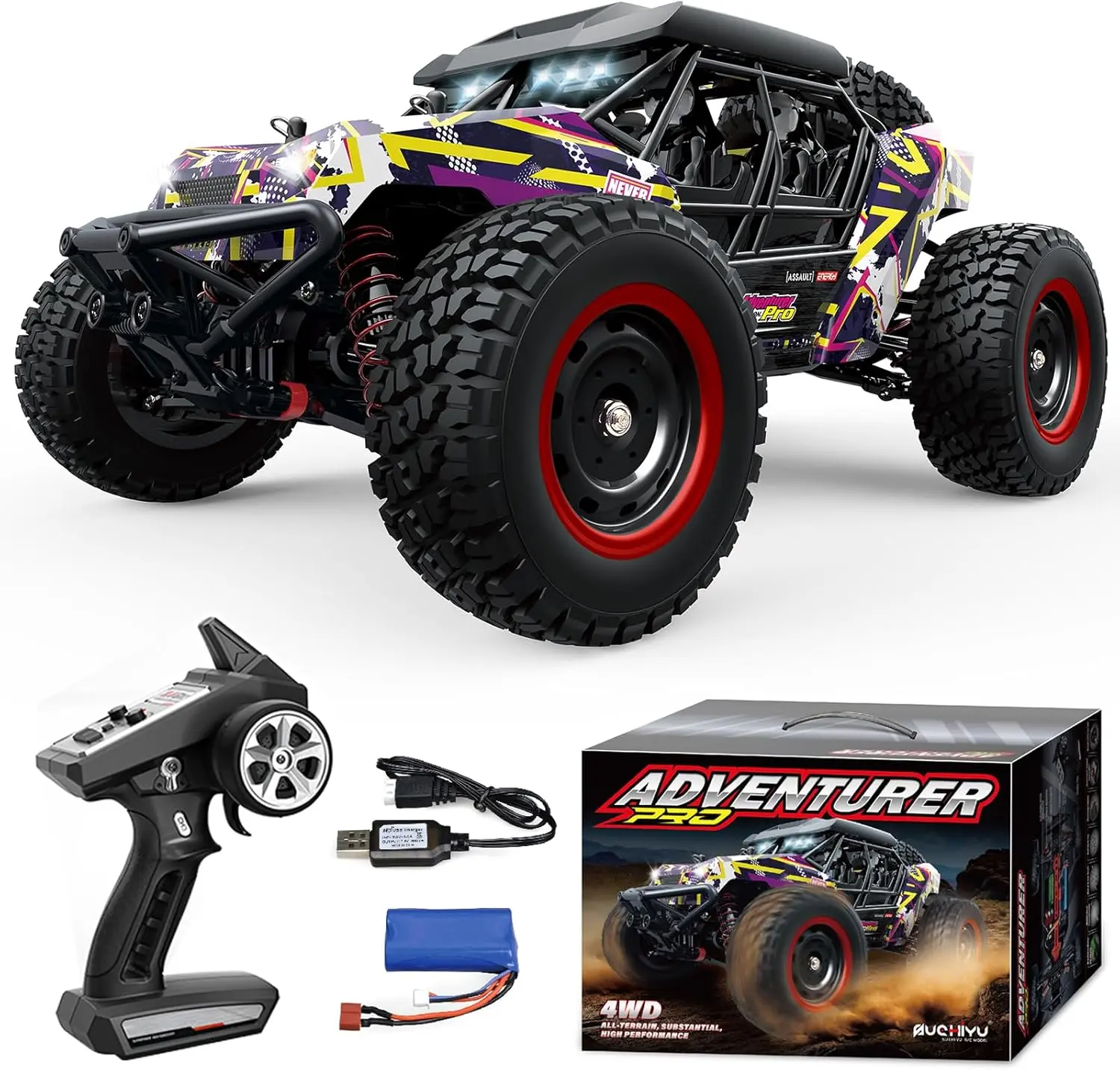 1/16 Brushless RC Desert Car, 4WD High Speed Off-Road Remote Control Buggy, Up to 37MPH Electric Fast RC Vehicle for Sand & All Terrain Hobby Toy Rc Model Car Rc Cars