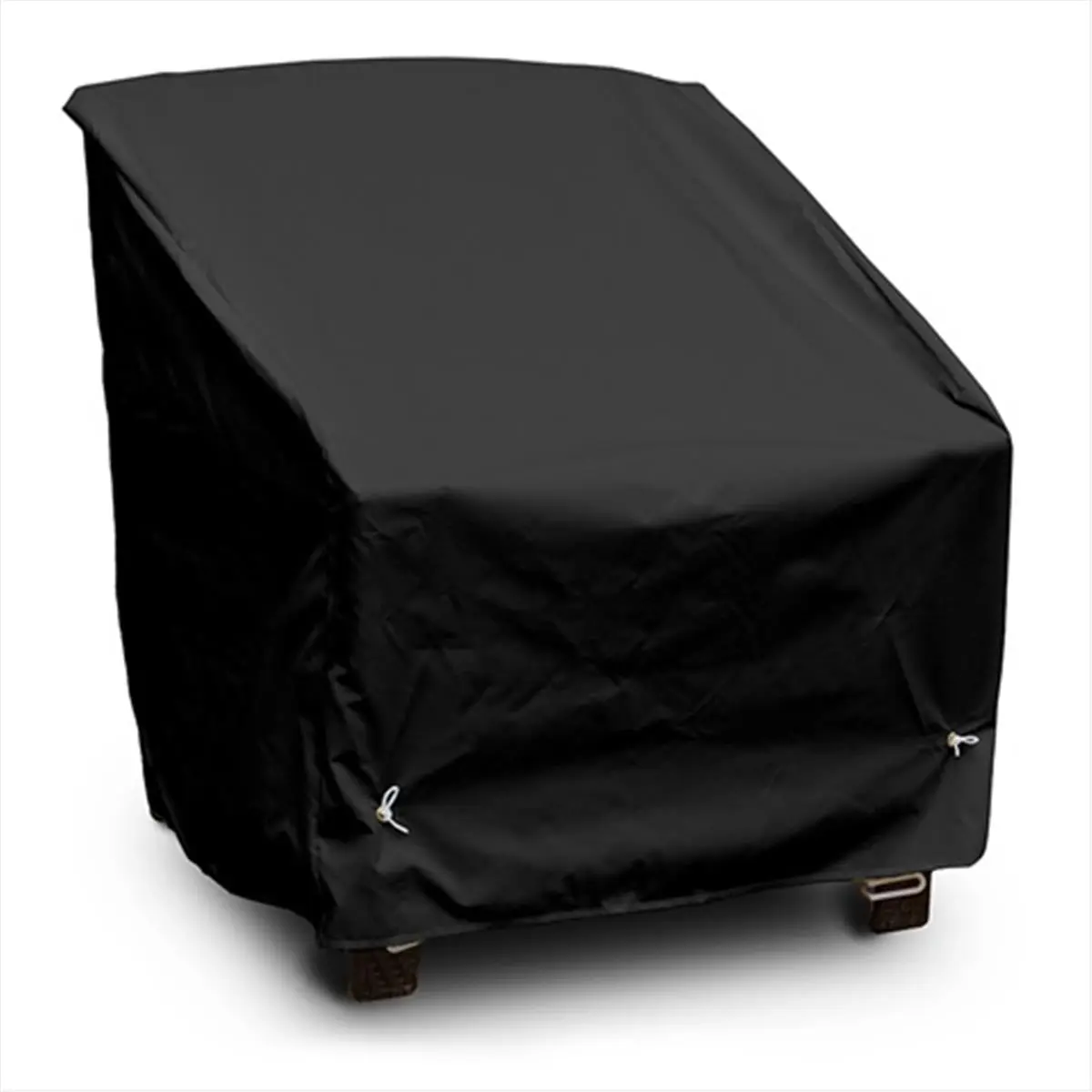 KoverRoos 79902 Weathermax Outdoor Deep Seating Rocker Chair Cover - Black, Waterproof, Durable, 1-Way Breathable, 5-Year Color Retention, Tyvek Fabric, Mold & Mildew Protection, U-Shaped Hook/Bungee System, 36Wx37Dx32H in, Outdoor Furniture Protection