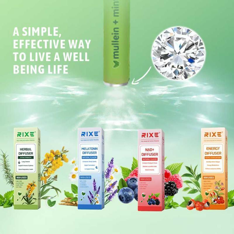 Natural Herbal Diffusers – Pure Herbal for Lung Support, Sleep Support, Energy Boost& Relaxation-Mullein & Thyme/Peppermint Extract/Lavender/Dandelion, Suitable for Most People Who Have Discomfort in Their Noses Healthy Therapy Fitness