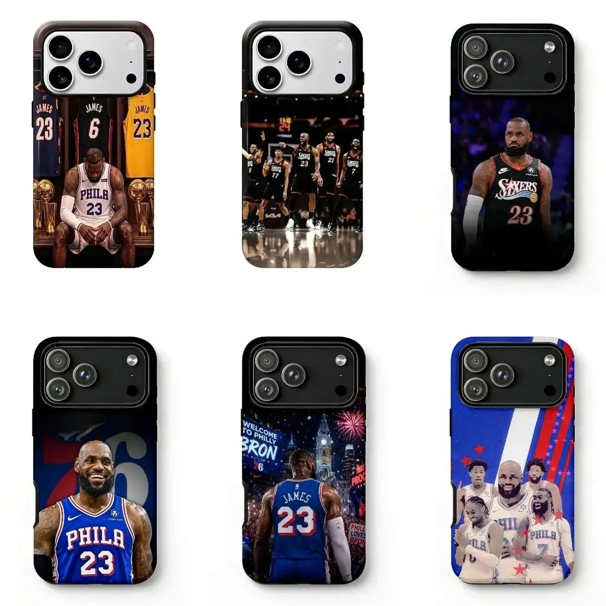LBJ Philadelphia iPhone Cases, Compatible with iPhone X, 11, 12, 13, 14, 15, 16, 17 & more