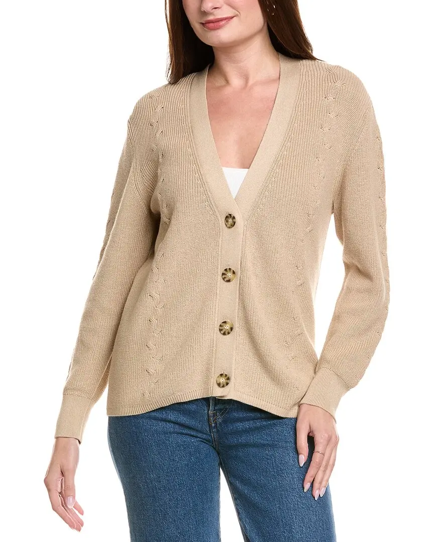 Hannah Rose Shaker Button Cashmere-Blend Cardigan