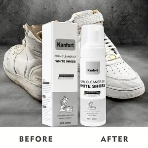Professional White Shoes Cleaner Foam - Effortless Cleaning For Spotless Sneakers - Gentle On All Shoe Materials - Ideal For Tennis Shoes, Running Shoes, Casual Sneakers, High-Top Shoes, Low-Top Shoes - Long-Lasting Freshness And Easy Application