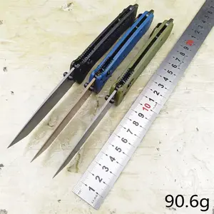 Multi-functional manual folding knife with ergonomic wooden handle, suitable for outdoor exploration and EDC (Everyday Carry) tools.