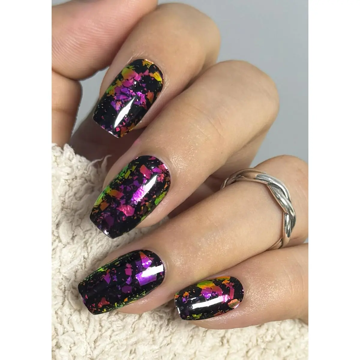 Purple Gold Foil
