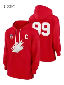 Unisex Hoodies Pullover Canada 99 Stitched Hoodie Plush Fleece Hooded Sweatshirt Vintage Warm Hooded for Men Couples Winter Autumn Workout College Streetwear Sweaters