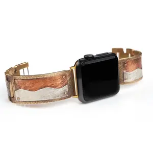 Galatea Apple Watch Band in Copper and Silver - Wide