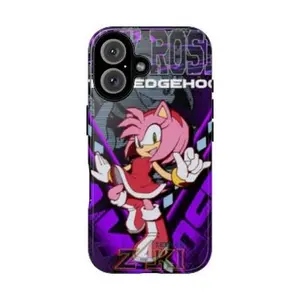 Amy Rose The Hedgehog Magsafe Tough Phone Case, Gaming Case for iPhone, Gamer Gift