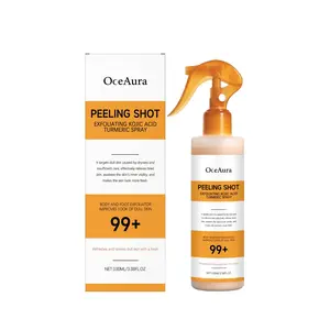 Oceaura Curcumin Turmeric Exfoliating Spray, Gentle Skin Revitalization, Deep Pore Purification, Brightening, Oil Control, Convenient Cleaning