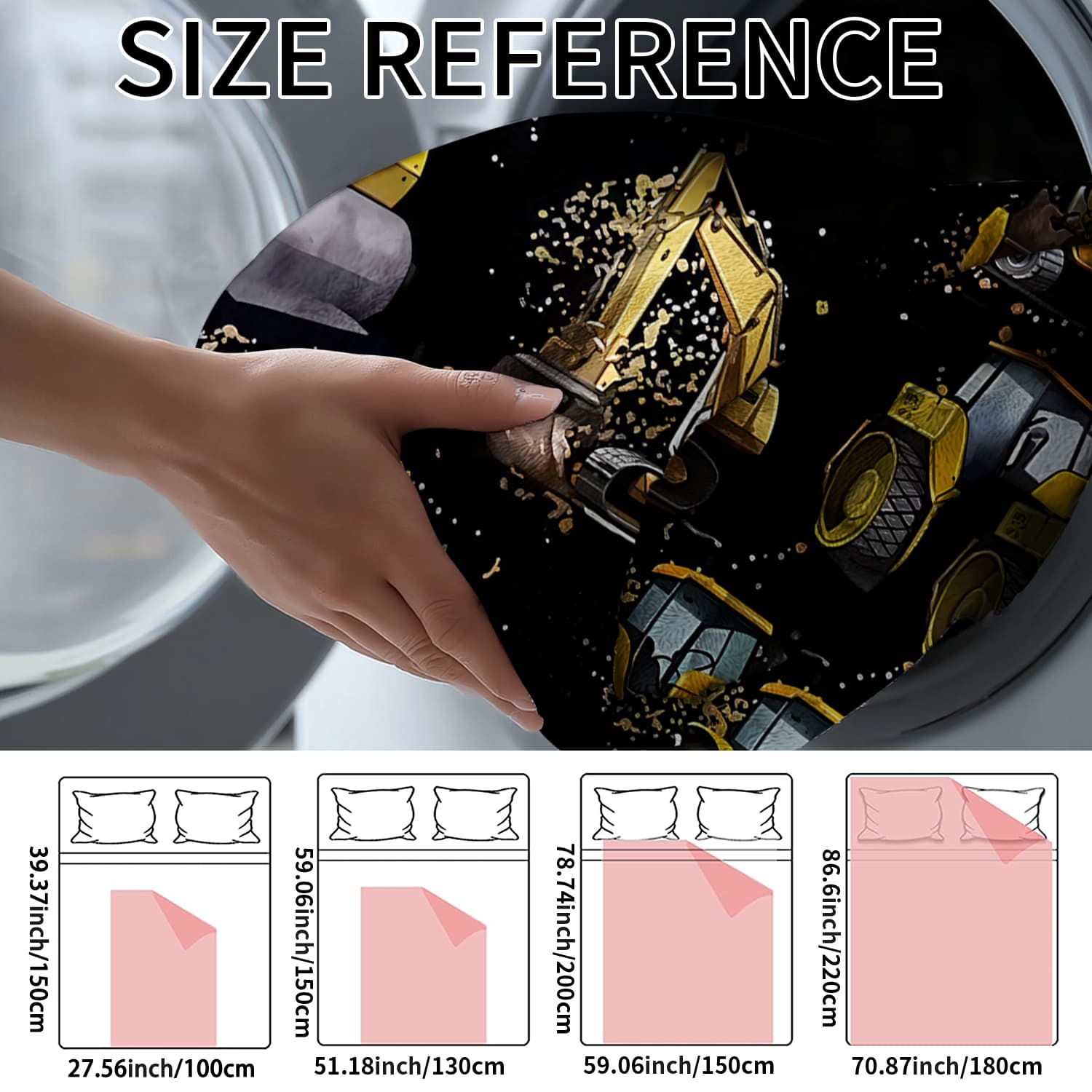 Engineering Car Series Flannel Throw Blanket, Excavator Tractor Pattern, Soft Warm Boy Room Sofa Leisure Blanket, Perfect Gift for Son Grandson