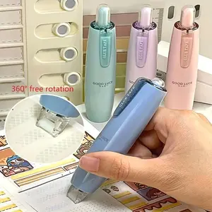 Double-Sided Dot Tape with 360° Rotation - Transparent, Strong Adhesive, Easy to Off, Large Capacity, Portable, And Non-Marking - Perfect for Scrapbooking, Albums, Projects, Back-To-School Supplies, Office Materials, Craft Journaling