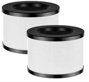ToLife TZ-K1 Replacement Filter 2 Pack Compatible with Air Purifiers MK01, MK06, KN6391, 3-in-1 H13 HEPA Filter, Activated Carbon & Pre-Filter