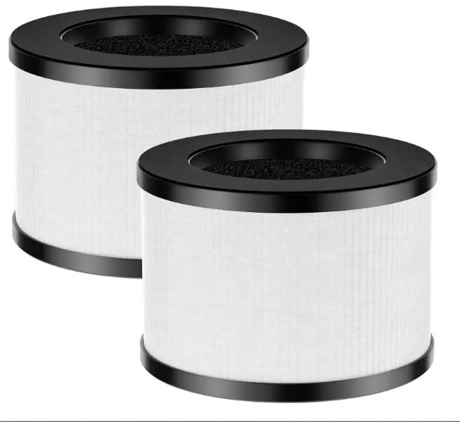 ToLife TZ-K1 Replacement Filter 2 Pack Compatible with Air Purifiers MK01, MK06, KN6391, 3-in-1 H13 HEPA Filter, Activated Carbon & Pre-Filter
