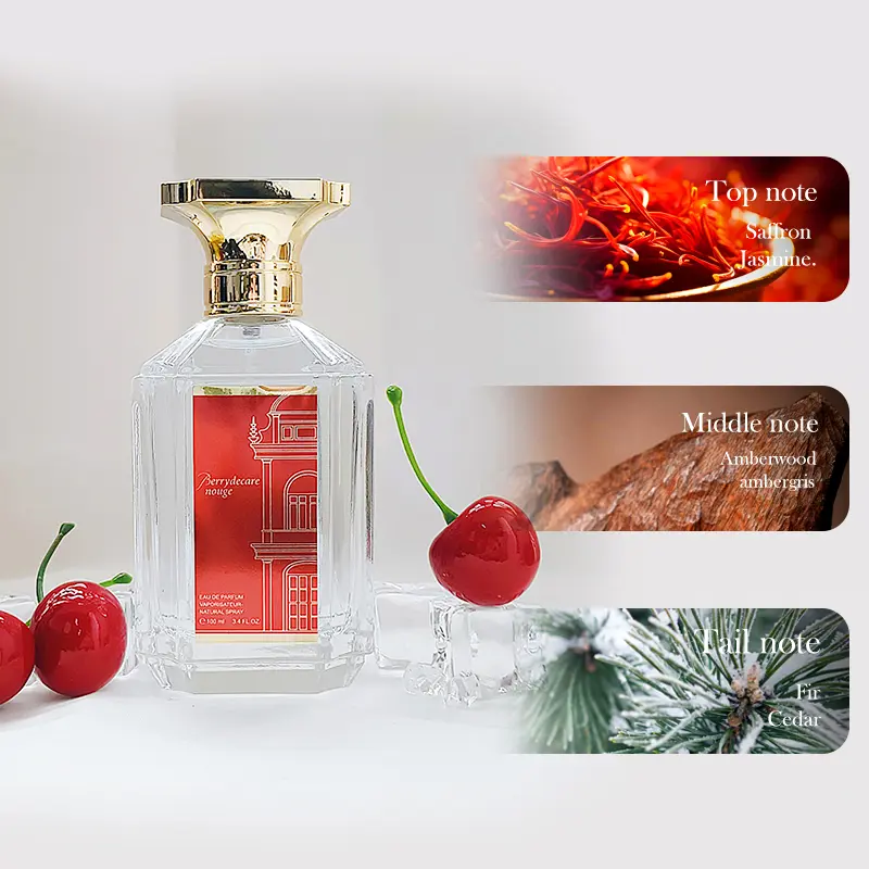 Unisex Floral Oriental Fragrance: Saffron, Jasmine & Woody Notes - Long-Lasting Amberwood & Cedar Scent
