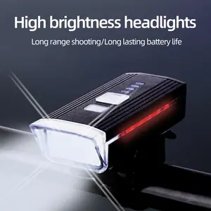TANLOOK Lightweight Bike Front Light with Adjustable Brightness for Night Cycling Commuting High Brightness Headlights Long Range Shooting Long Lasting Battery Life