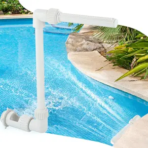 Adjustable Pool Fountain Waterfall Kit Water Fun Sprinklers Fits Most 1.5" Threaded Return Jets for Above Ground and Inground Swimming Pools