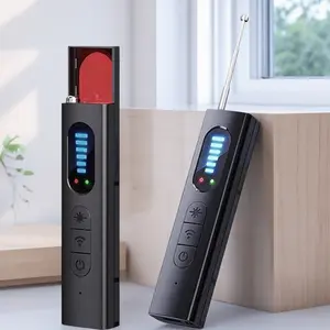 Portable 3-in-1 Anti-Spy Detector: GPS, RF, Camera Bug Sweeper - High Precision Wireless Signal Scanner for Office, Car & Home - Full Band Security Alarm Device