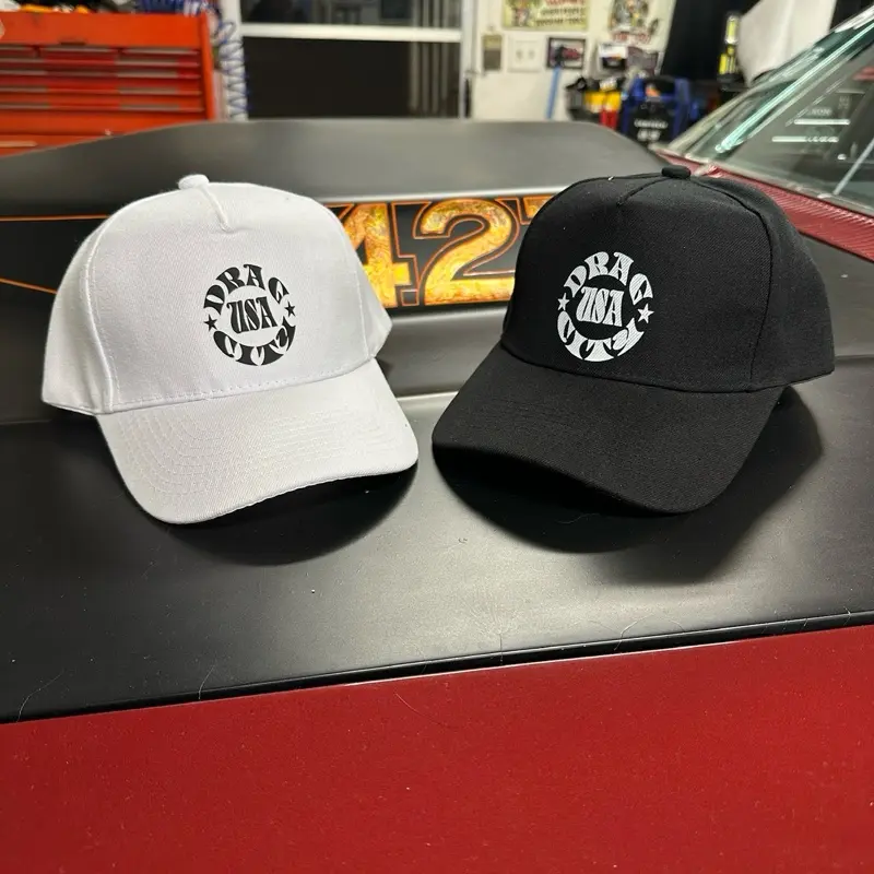 Drag City USA Ball Cap in White or Black.