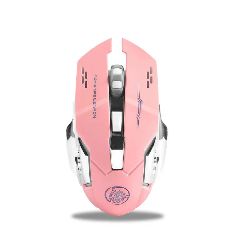 2.4G Rechargeable Silent (Pink and White)