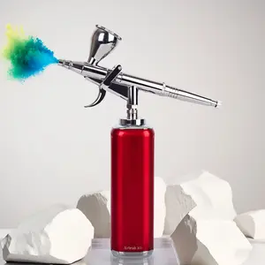 Ultimate Christmas Gift: Pro Mini Airbrush Kit with 0.3mm Precision Nozzle, Ultra-Fine Spray Gun Art Set for Holiday DIY, Festive Makeup & Model Painting - Complete Pro Set