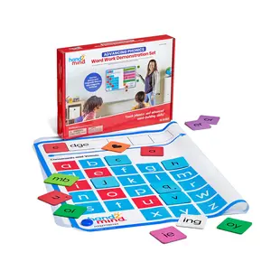 hand2mind Advancing Phonics Word Work Demonstration Set, Jumbo Magnetic Poster with 108 Phonics Tiles, Magnetic Classroom Supplies, Whiteboard Magnets for Teachers, Science of Reading Manipulatives