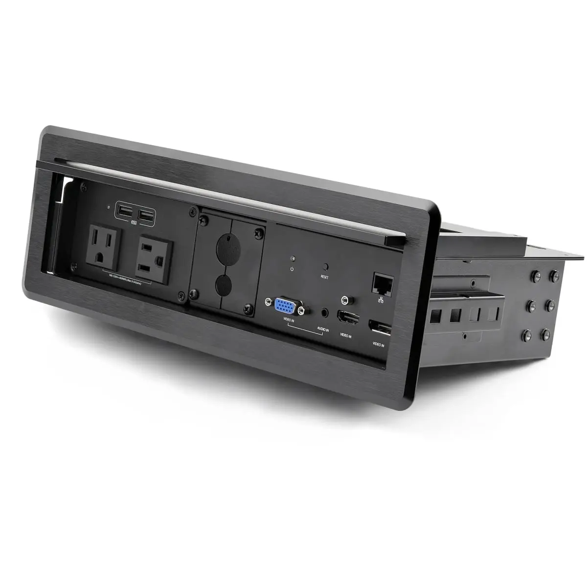 Startech KITBXAVHDPNA Conference Table Connectivity Box with Audio & Video Power Modules & Cable Organizer