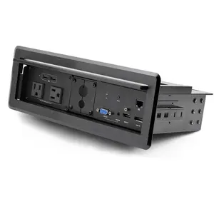 Startech KITBXAVHDPNA Conference Table Connectivity Box with Audio & Video Power Modules & Cable Organizer