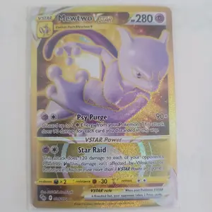 Pokemon MewTwo Vstar 086/078 Official TCG Collectible Raw Card, Near Mint Non-Sports Trading Card Single