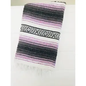 Lavender Beach Blanket l Mexican Blanket l Throw Blanket