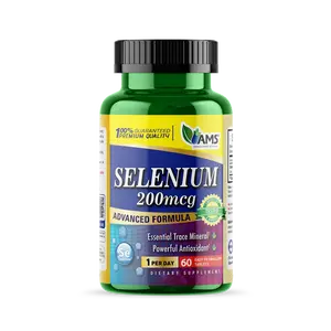 Selenium 200 mcg (60 Tablets) | Dietary Supplement for Antioxidant & Immune Support