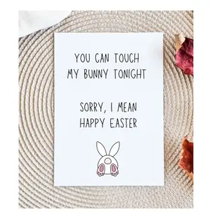 Dirty Easter Funny Adult Easter Card | Dirty Spring Holiday Card Easter Candy For Husband For Wife For Boyfriend For Girlfriend FWB Card
