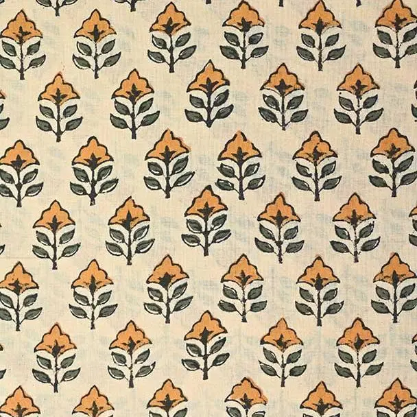 Sansa Block Print Cotton Fabric