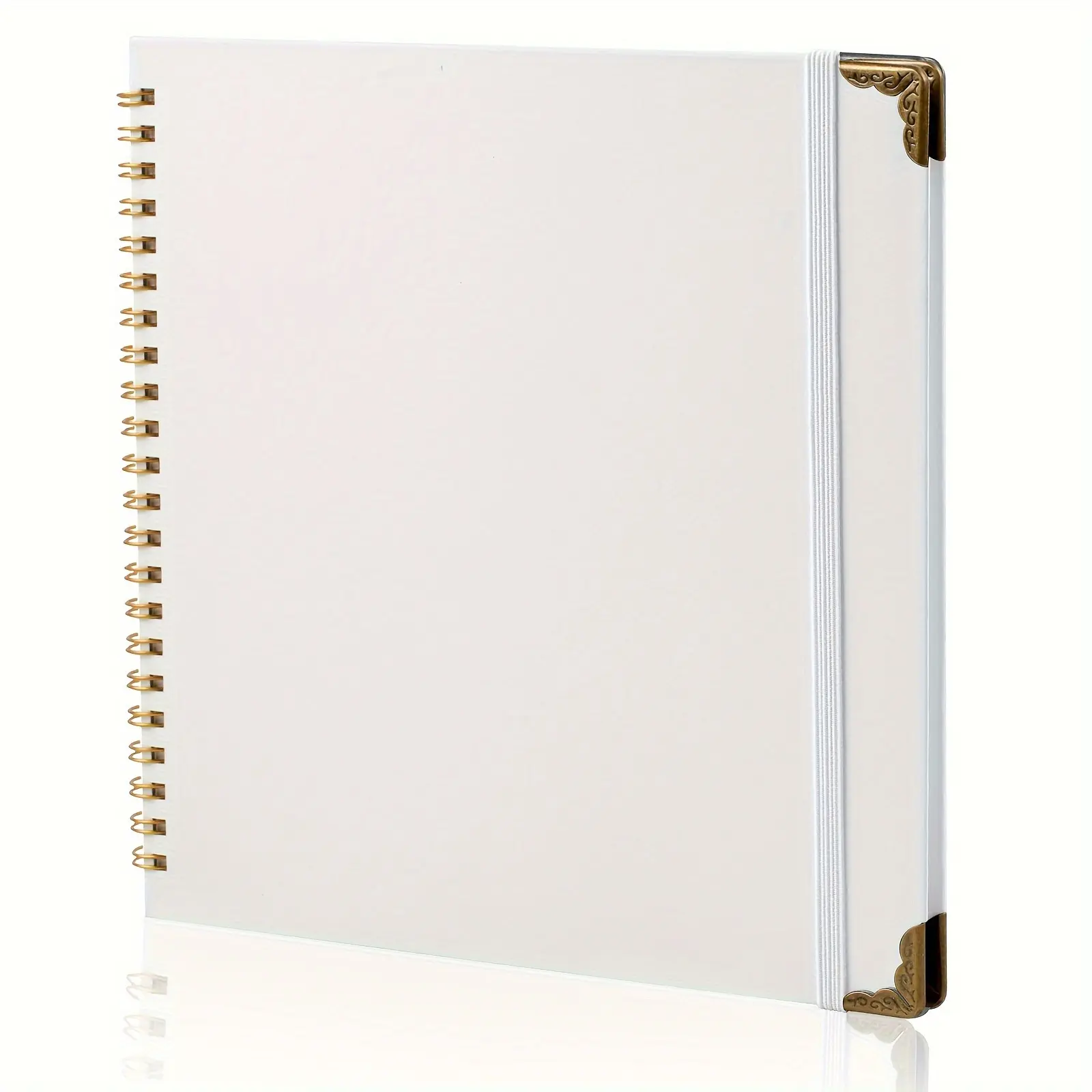 White Scrapbook 80 Pages, Scrapbook Supplies 8 x 8 In, Scrapbook Album Suitable for Album Memory Book Wedding, Anniversary Family, DIY Craft Projects, Scrapbook Materials