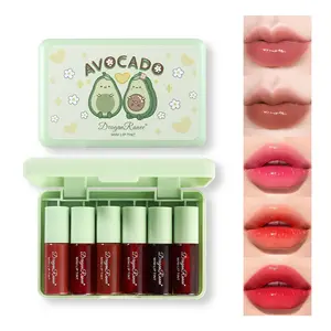 Lip Tint Stain Set Korean Moisturizing Mini Liquid Lipstick for Women & Girls