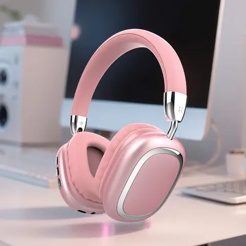 B35s Foldable Bluetooth-Compatible Wireless Headphones, Portable On-Ear Design, Chargeable, Ideal for Music, Gaming, Travel & Learning, USB PD Charging