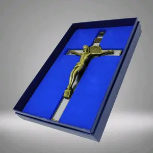 Saint Benedict 11" Inch Small Crucifix 19945-11 Cross Metal  San Benito Jesus Brand New High Quality Cruz Religious Gift Decor Crucifijo For Wall