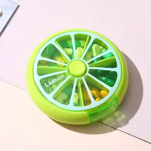 1pc Portable Pill Box Medicine Organizer for Travel, 7 Compartments for Medicines and Vitamins, Suitable To Put in A Pocket or Purse, Safe Storage of Daily Doses